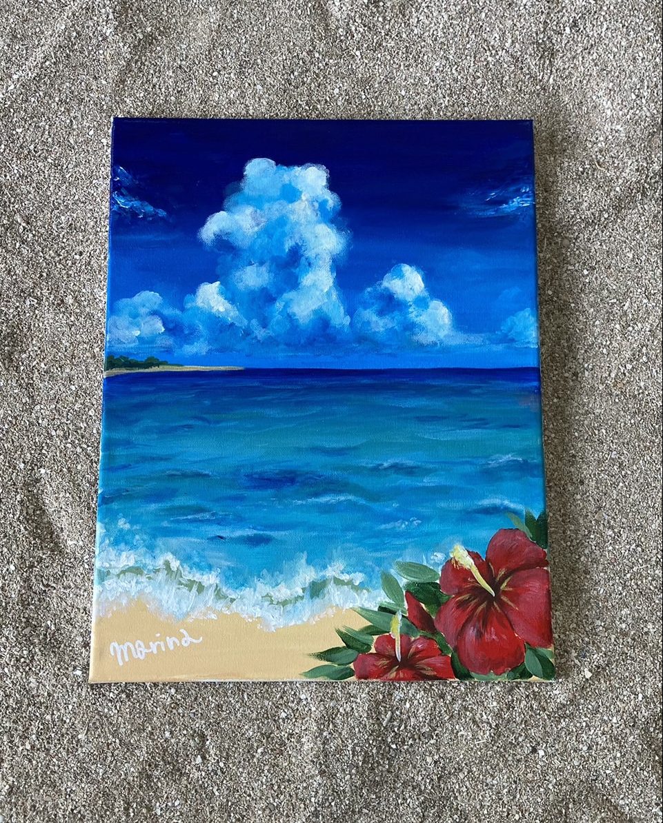 Artbar Okinawa Original『沖縄の海とハイビスカス』／ Tropical Ocean